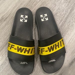 Off white mens slide sandals